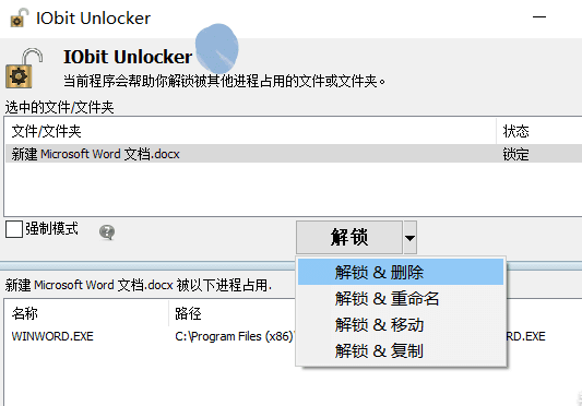 IObit文件解锁器(IObit Unlocker)