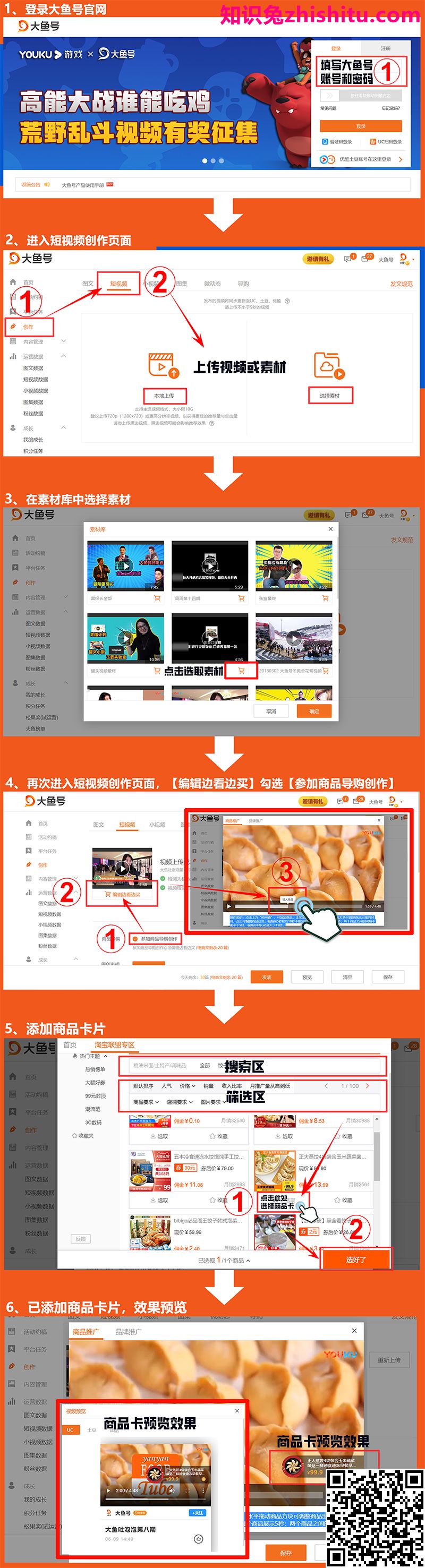大鱼号：短视频商品推广权益使用手册