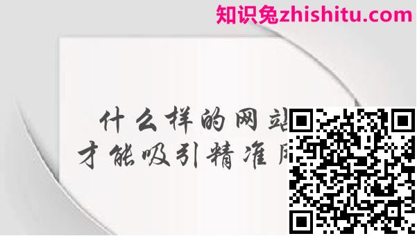 什么样的网站才能吸引精准用户
