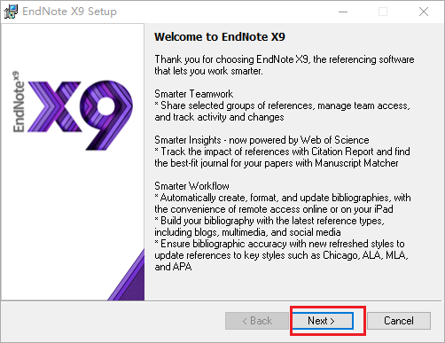 EndNote X9中文破解版免费下载 附安装教程-3