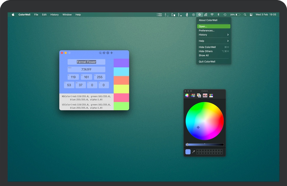 ColorWell for Mac v7.3.6 苹果电脑拾色器 调色板 完整版下载