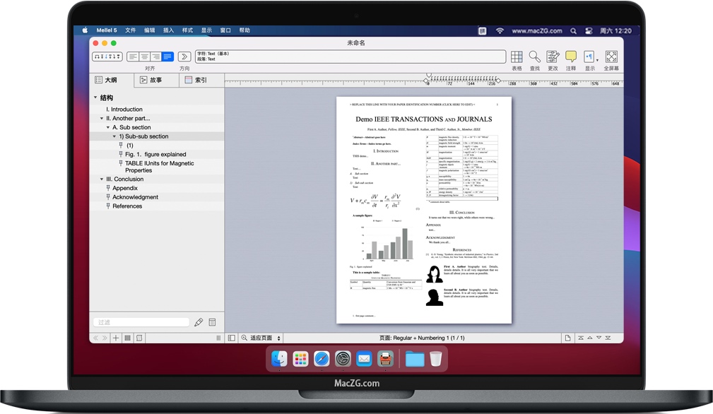 Mellel 5 for Mac v5.1.3 苹果强大的文字处理工具 中文完整版下载