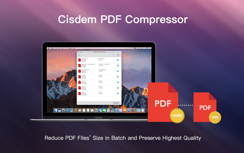 Cisdem PDF Compressor for Mac v3.1.0 PDF压缩器 破解版下载