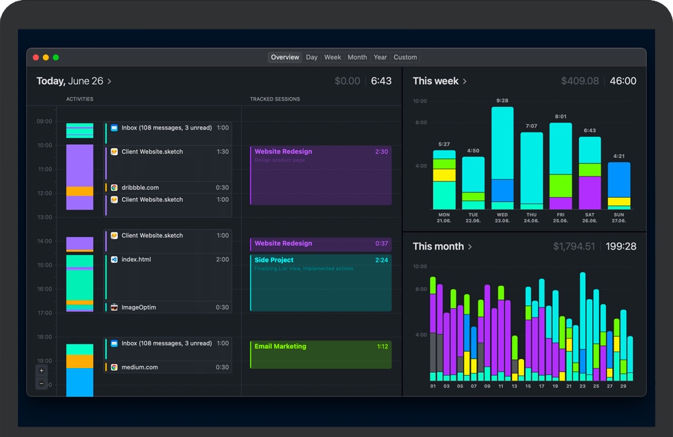 Timemator for Mac v2.8.5 苹果时间跟踪及自动软件 中文破解版下载