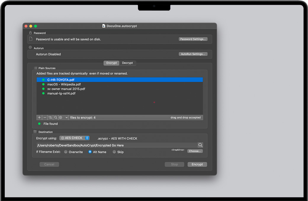 AutoCrypt for Mac v2.5.1 苹果电脑文件加密和解密软件 完整版免费下载