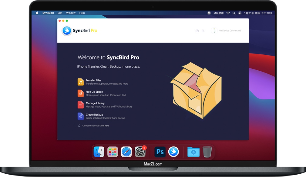 SyncBird Pro for Mac v3.7.9 苹果电脑iPhone文件管理器 破解版下载