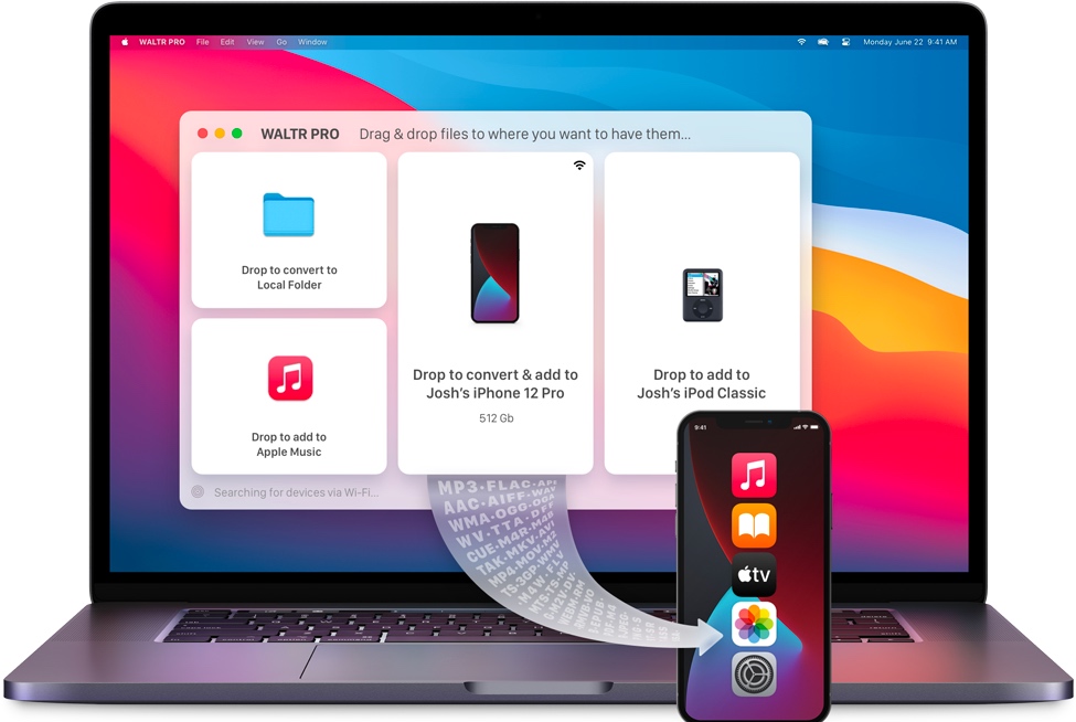 WALTR PRO for Mac v3.7.98 将Mac文件转换并传送到苹果移动设备 破解版下载