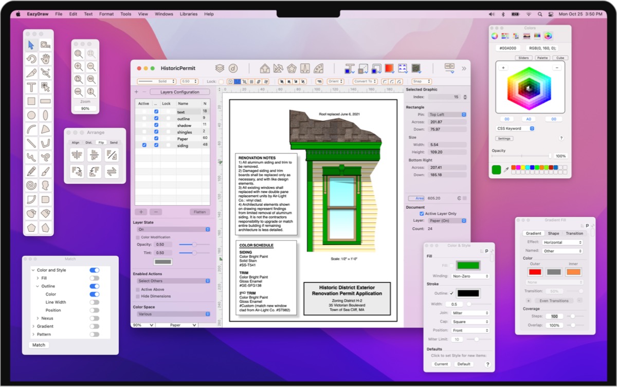 EazyDraw for Mac v10.10.1 苹果矢量图绘图制图软件 中文完整版下载