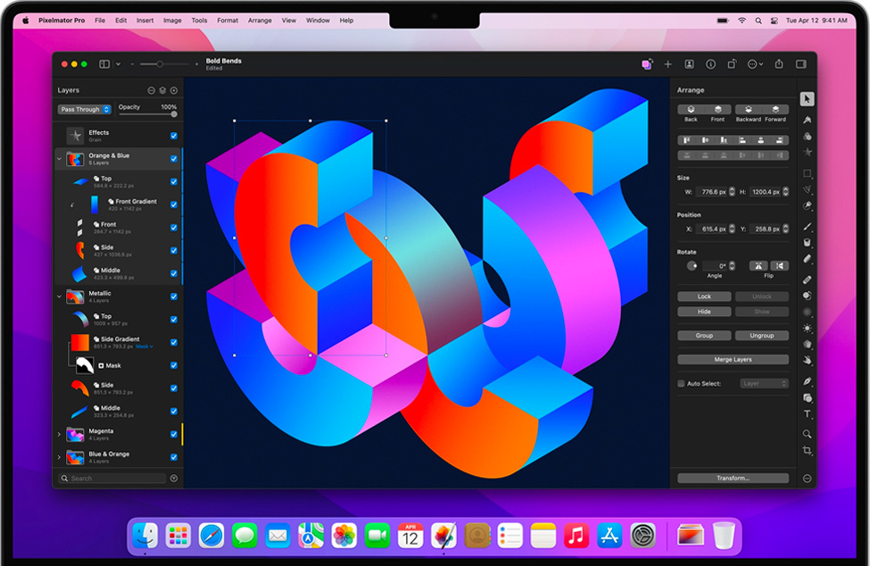 Pixelmator Pro for Mac v3.2.2 苹果比肩Photoshop图像编辑软件 中文完整版下载