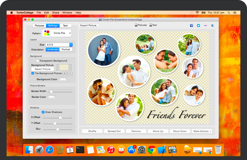 TurboCollage for Mac v7.2.8 适用于苹果电脑的照片拼贴拼图软件 完整版下载