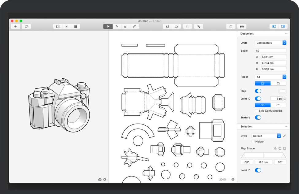 Unfolder for Mac v1.10.6 苹果电脑C4D卷纸展开折叠脚本 破解版下载