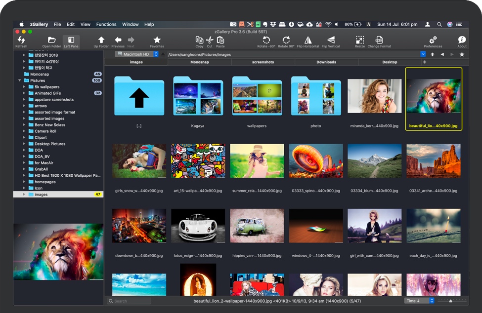 zGallery for Mac v4.52 苹果电脑优雅的图片查看器 完整版免费下载