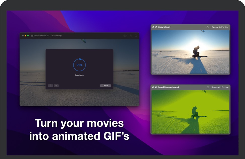 GIF'ted for Mac v2.0 苹果电脑视频转换动画GIF制作软件 破解版免费下载