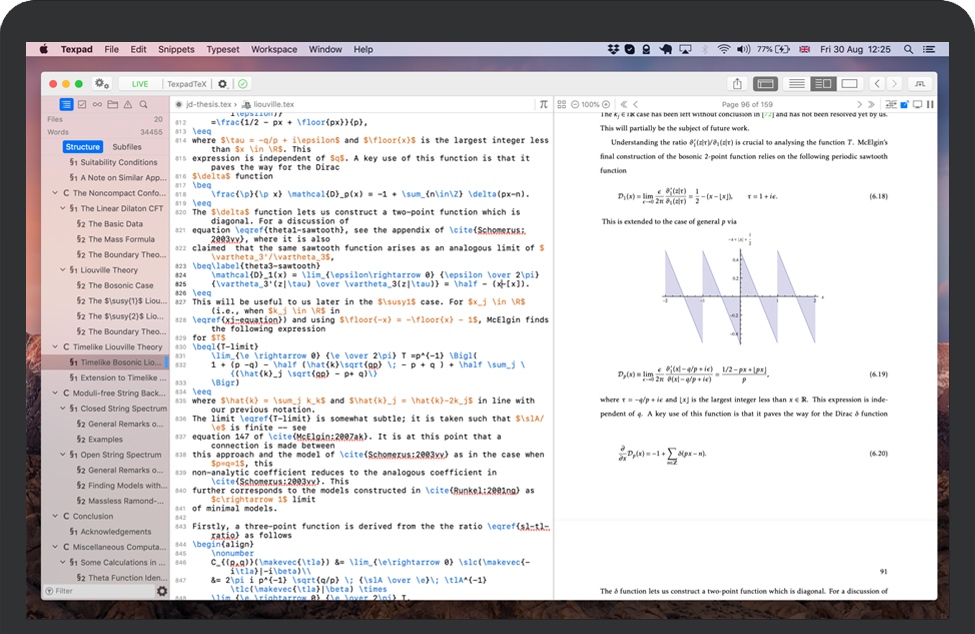 Texpad for Mac v1.9.2 苹果强大的LaTeX编辑器 中文完整版下载
