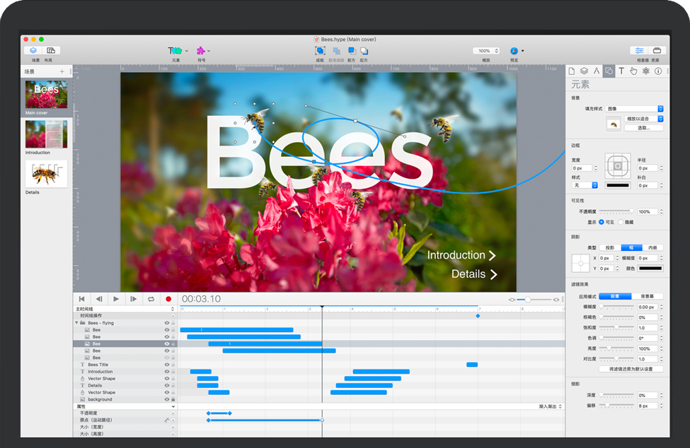 Hype 4 Pro for Mac v4.1.11 苹果HTML5动画制作软件 中文完整版下载