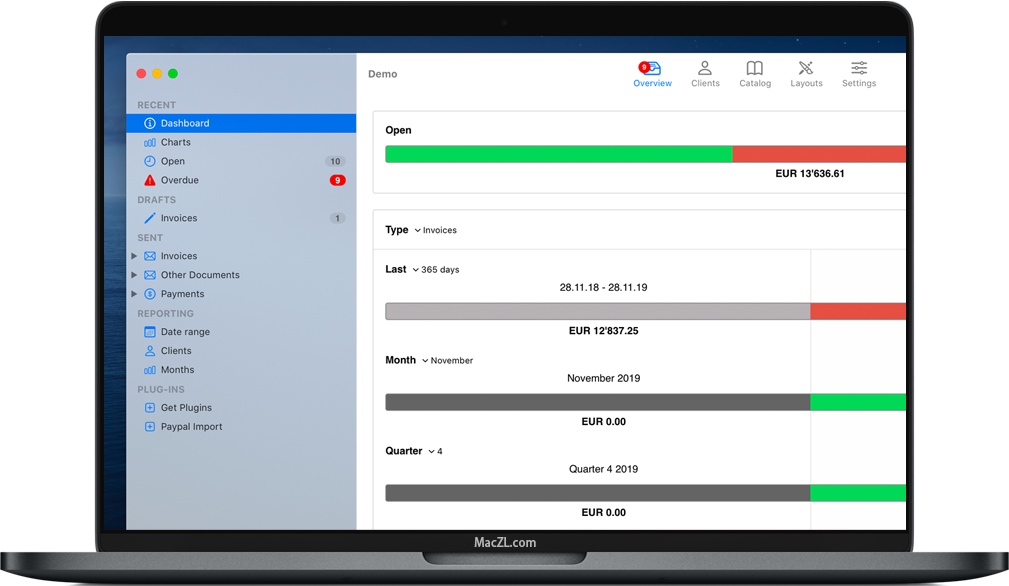 GrandTotal for Mac v7.3.0.22 苹果发票管理和设计软件 破解版免费下载