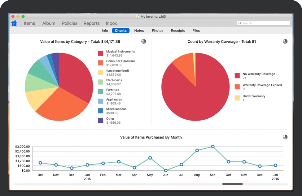 Home Inventory for Mac v3.8.6 苹果资产管理程序 破解版免费下载