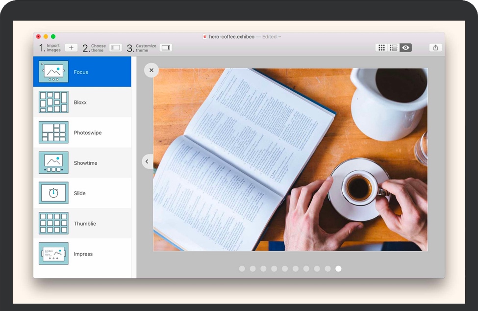 Exhibeo 2 for Mac v2.0.11 苹果Web画廊和HTML5幻灯制作软件 完整版下载