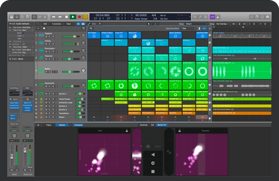 Logic Pro X for Mac v10.7.5 苹果电脑专业音乐制作软件 中文完整版下载