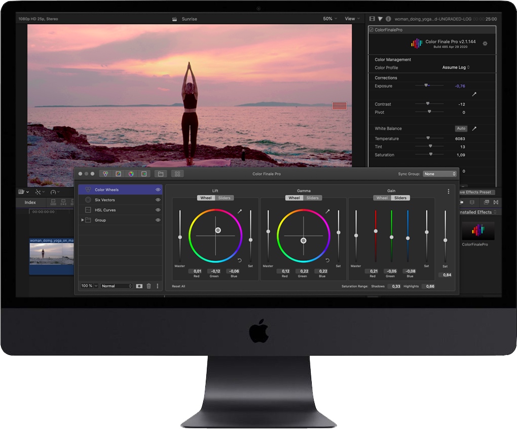 Mac Color Finale Pro v2.2.8 FCPX分级调色插件 中文破解版下载