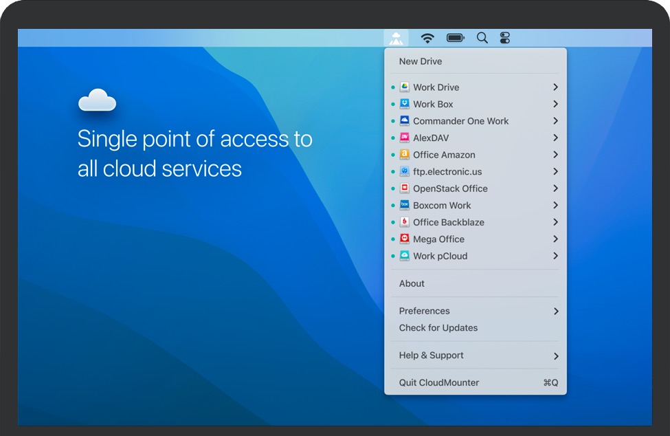 CloudMounter for Mac v3.11 苹果云存储挂载为本地磁盘 中文破解版下载