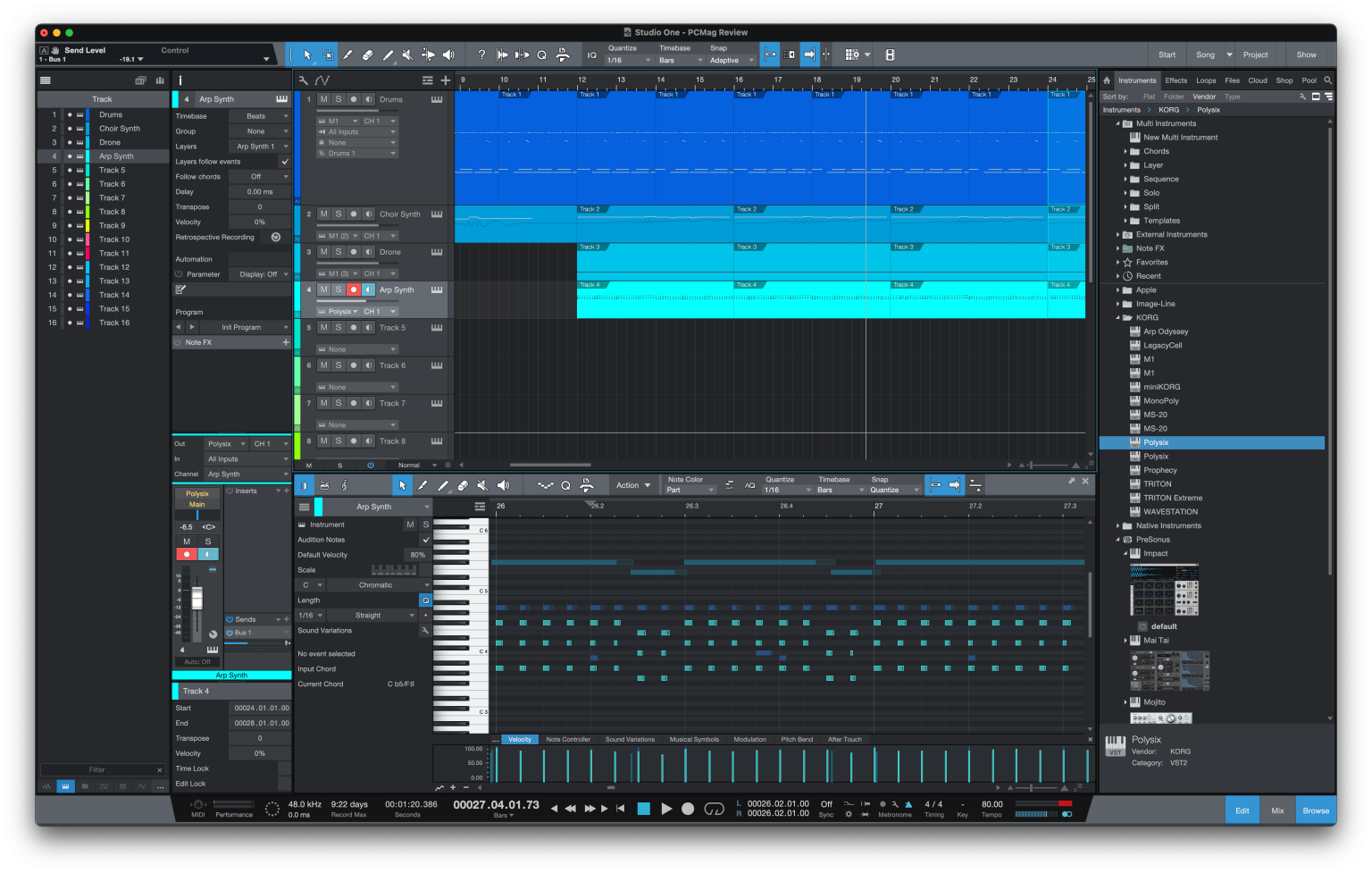 Studio One界面
