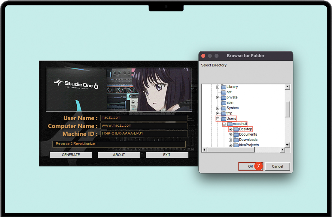 选择Studio One许可证文件保存路径 选择Studio One许可证文件保存路径