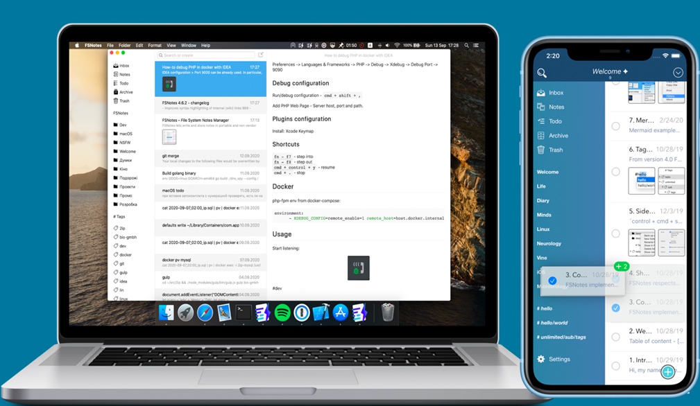 FSNotes for Mac v4.10.0 苹果轻量级文本笔记软件 中文破解版下载