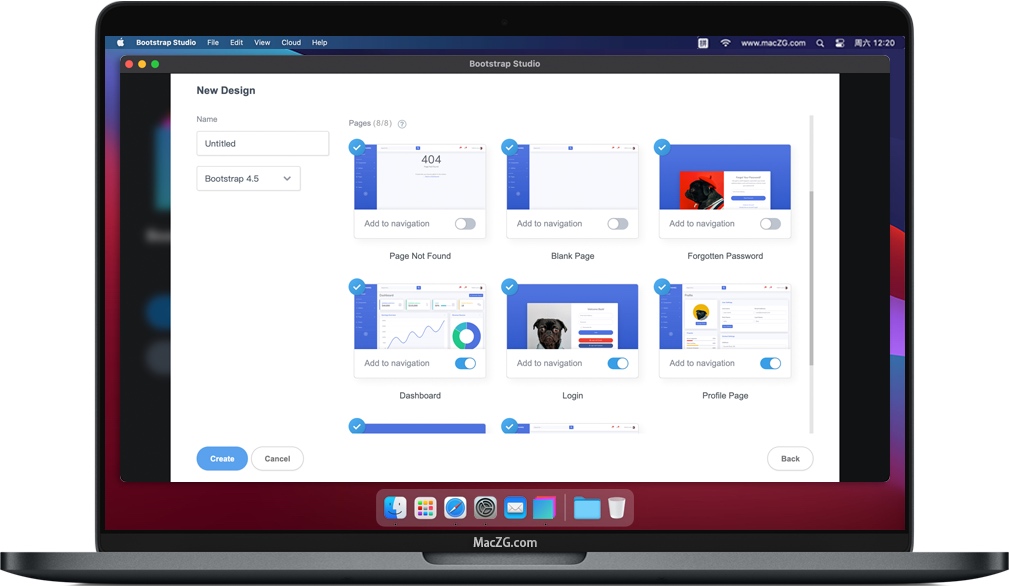 Bootstrap Studio for Mac v5.9.0 苹果创建响应式网站 破解版下载