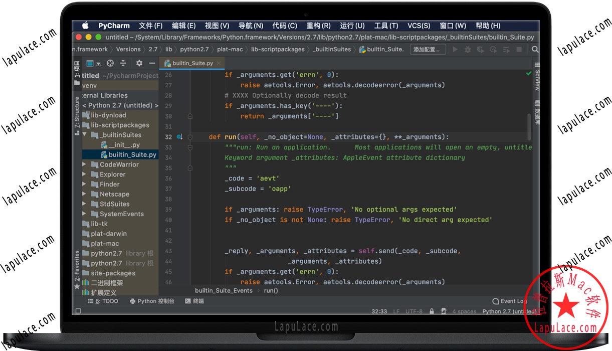 PyCharm Pro for Mac v2020.1 Python开发工具 中文汉化破解版下载