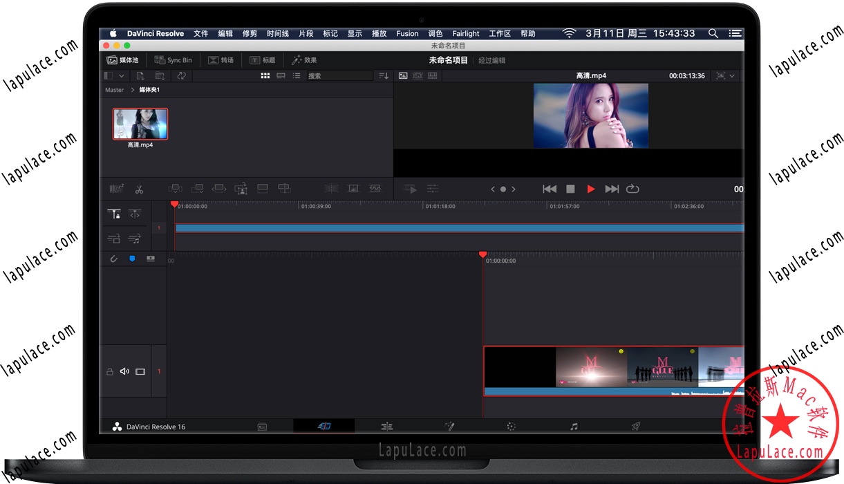 DaVinci Resolve 16 Studio for Mac v16.2.3 达芬奇调色 中文破解版下载