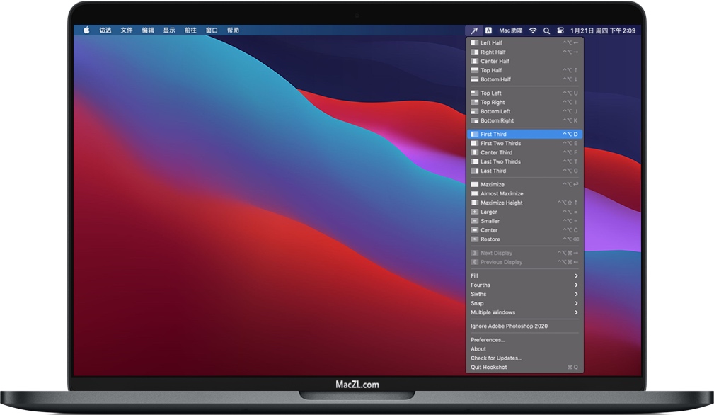 Hookshot for Mac v1.22.6 苹果系统窗口管理工具 破解版免费下载