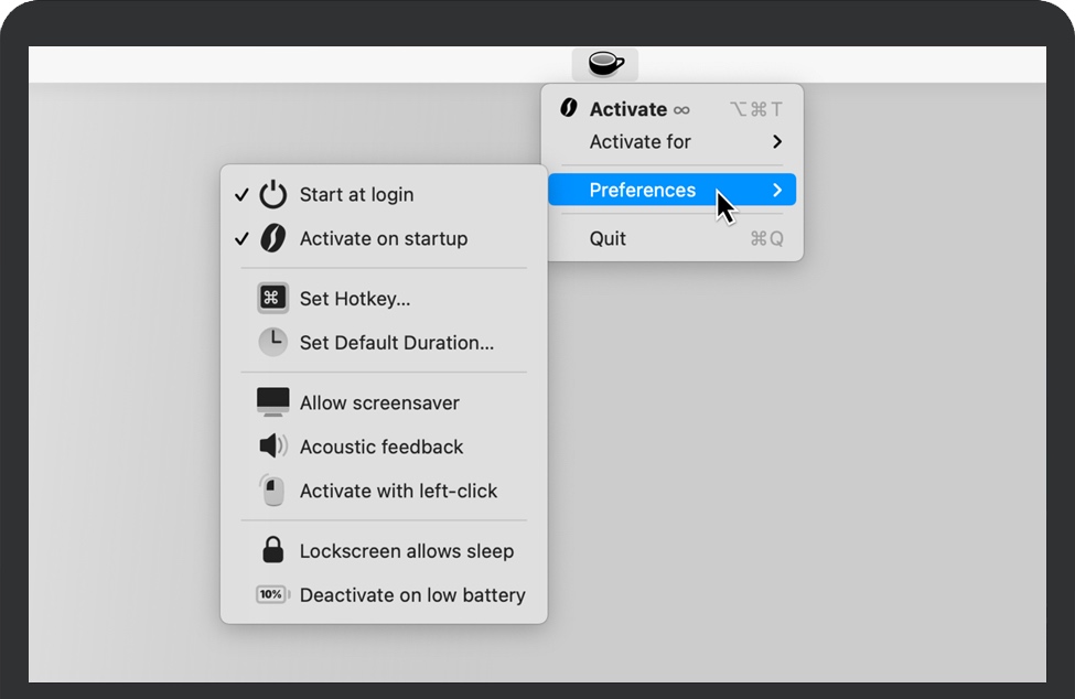 Theine for Mac v3.4 防止苹果系统进入休眠状态 中文破解版免费下载