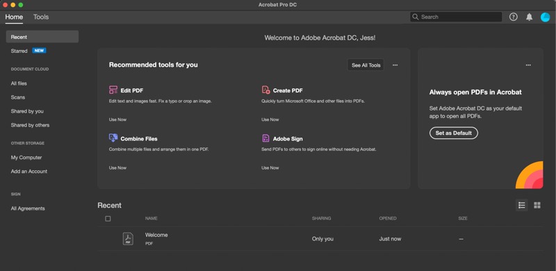 4-Adobe Acrobat Pro在MacBook Pro上打开.jpg 4-Adobe Acrobat Pro在MacBook Pro上打开.jpg