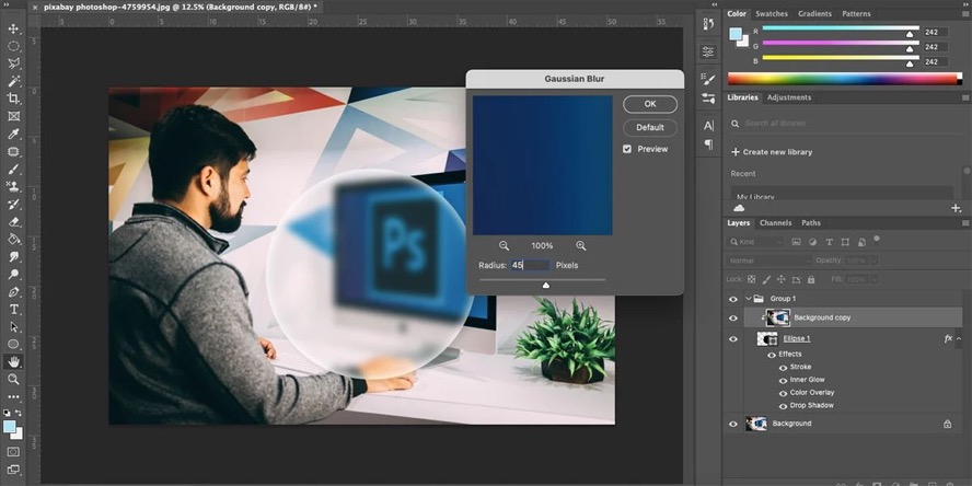 photoshop高斯模糊.jpg photoshop高斯模糊.jpg