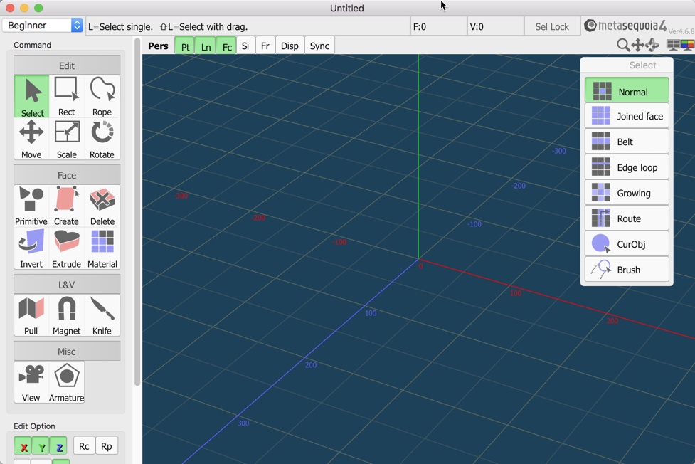 Metasequoia EX for Mac 4.7.0a 水杉3D建模软件 破解版下载