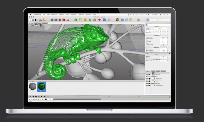 Cheetah3D for Mac v7.3.2 3D建模,渲染和动画软件 破解版下载