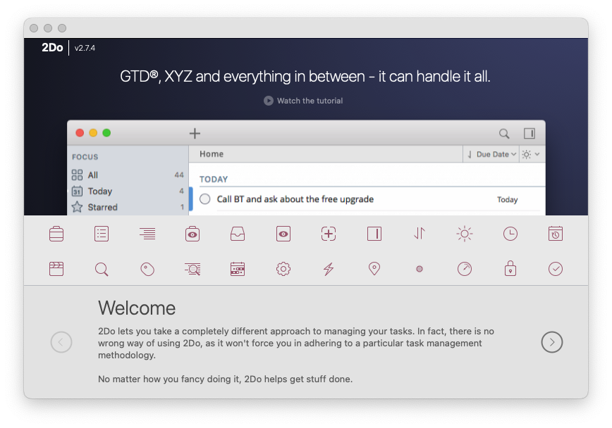 2Do For Mac优秀的待办事项管理工具 V2.7.4
