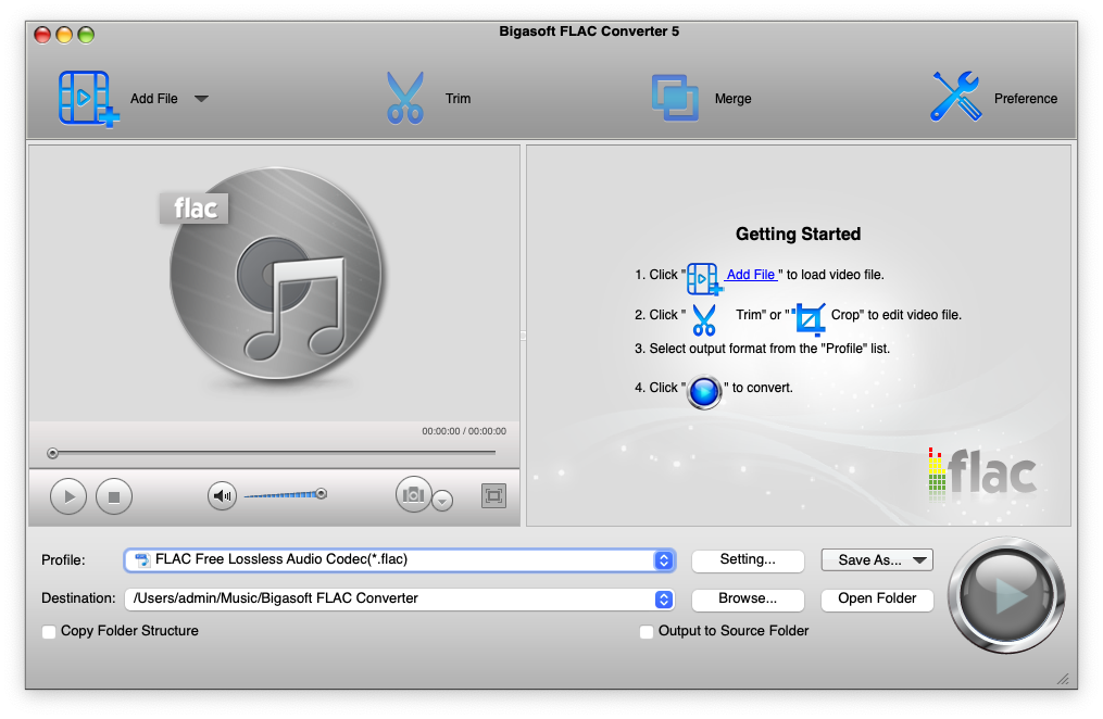 Bigasoft FLAC Converter For Mac无损音频编解码器 V5.6.4.8366