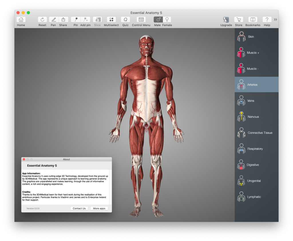 Essential Anatomy 5 MAC OS平台上最强大的医学软件 -