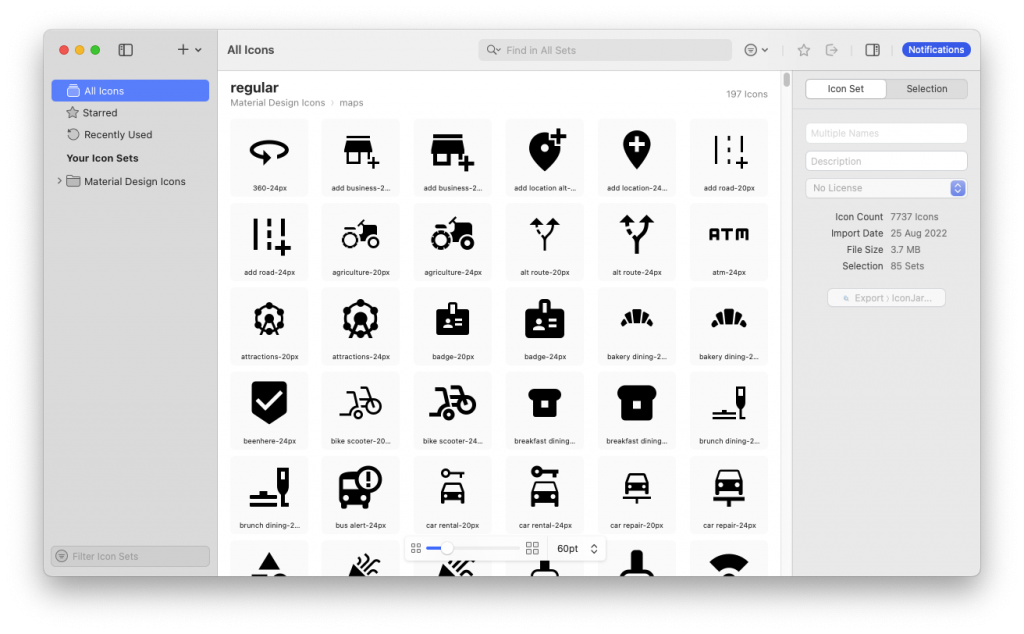 IconJar For Mac图标平面设计 V2.11.1