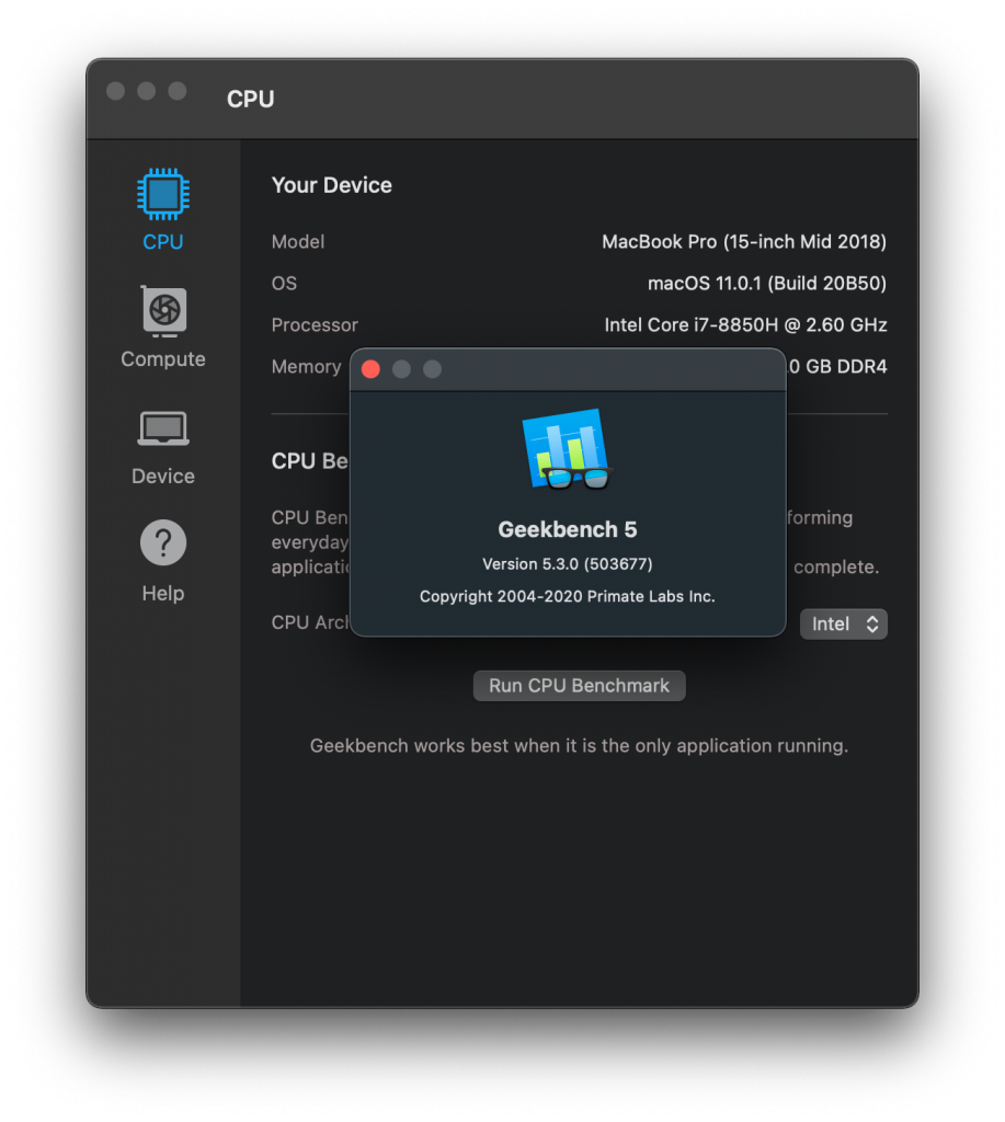 Geekbench For Mac跑分软件 V5.3.0 -