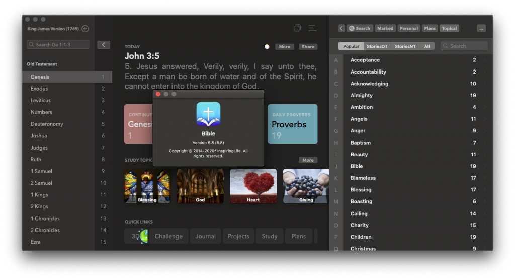 Bible for Mac v6.8 离线圣经软件 破解版下载 -