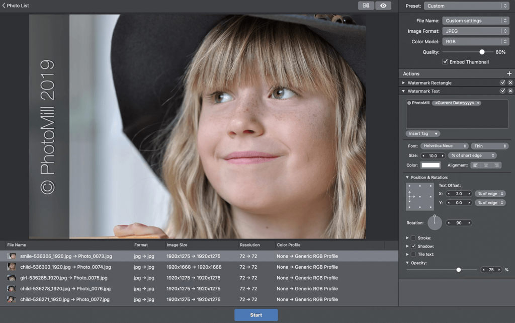 PhotoMill X For Mac图片批量处理工具 V2.1.0