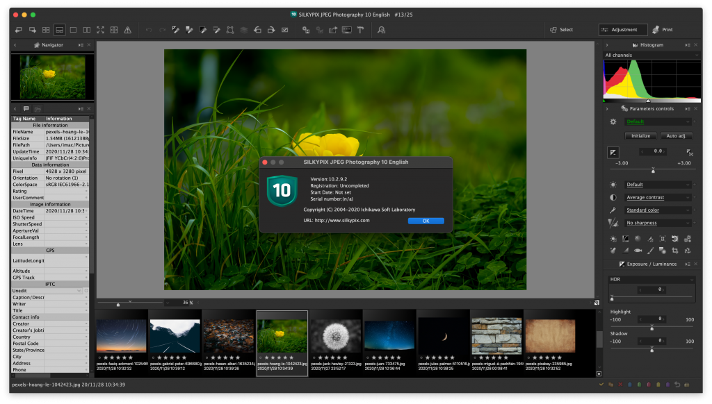 SILKYPIX JPEG Photography For Mac优秀的照片处理工具 V10.2.9.2 -