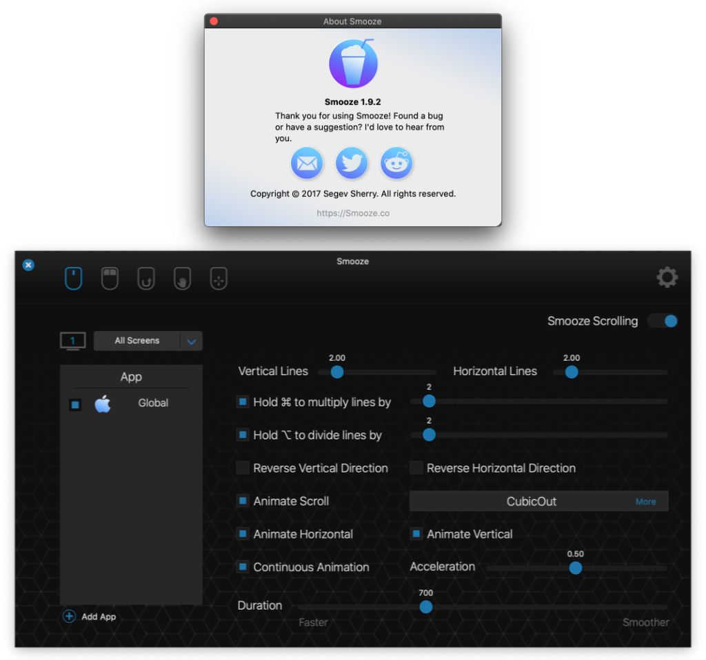 Smooze Mac 鼠标增强设置工具 v1.9.2 -