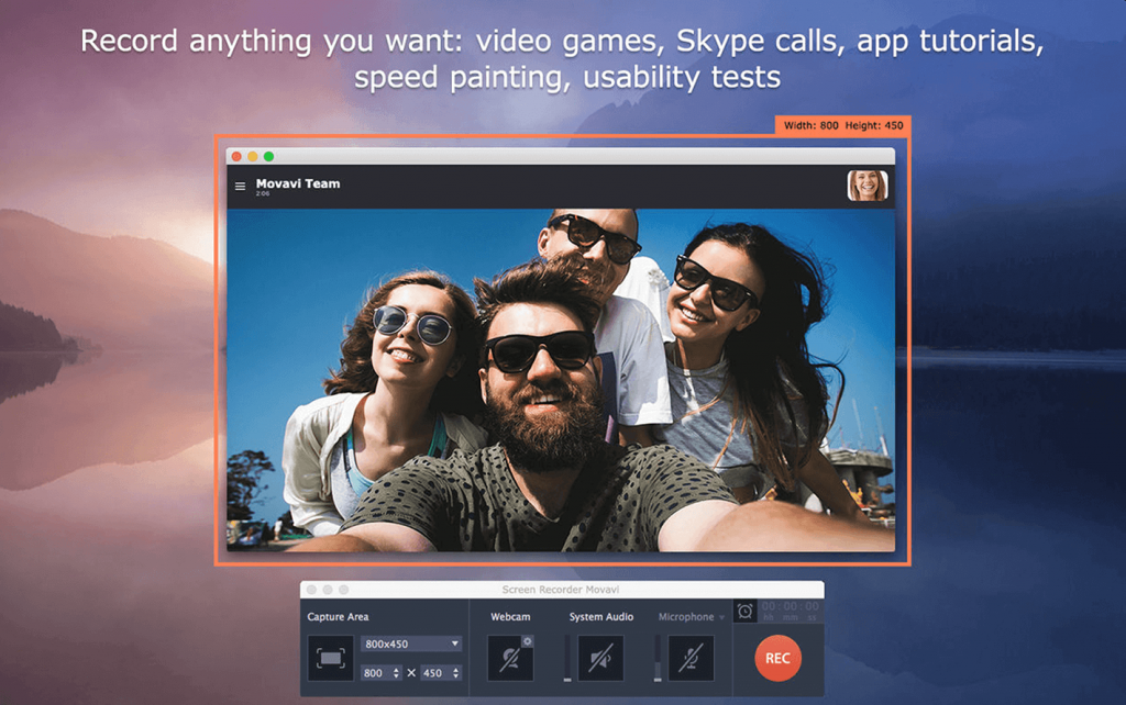 Movavi Screen Recorder For Mac屏幕录像工具 V21.3.0