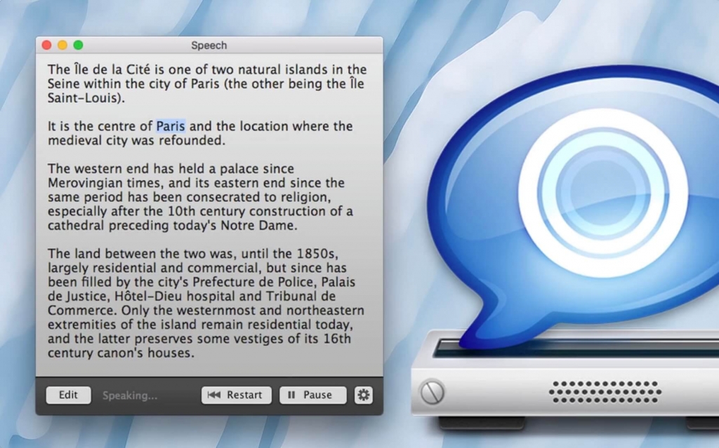 Speech For Mac文字转换语音工具 V1.10.0