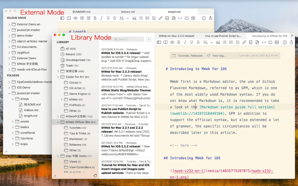 MWeb For Mac专业的Markdown写作/记笔记/静态博客生成软件 V4.2.3