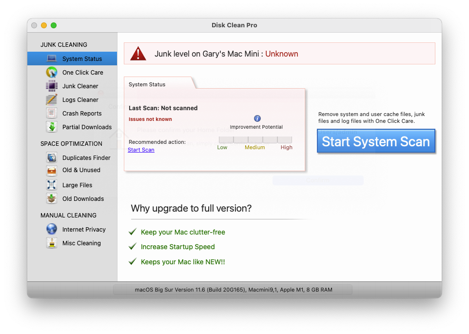 Disk Clean Pro For Mac磁盘清理工具 V6.1.0